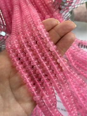 Нить бусин из кварца 8мм, рондель