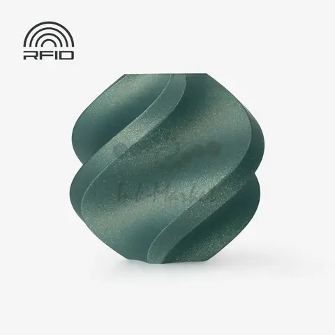 Пластик для 3D-печати Bambu Lab PLA Galaxy, 1.75 мм, 1 кг, зелёный (Green), на катушке, A15-G0-1.75-1000-SPL