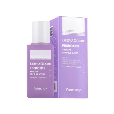 FarmStay Derma Cube Probiotics Therapy Ampoule Serum Сыворотка с пробиотиками для восстановления кожи
