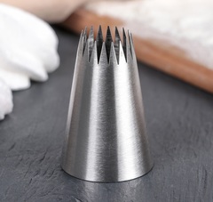 Насадка кондитерская «Французская звезда», d=3,4 см, выход 1,7 см, нержавеющая сталь