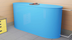 Ёмкость SK-L 3000 литров Ирпласт прямоугольная 3000 л.(1500x750x2700см;голубой) - арт.560875