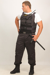 Бронежилет Комфорт 2-2 УНИ чехол Охранник с боковой защитой, Бр2 класс защиты