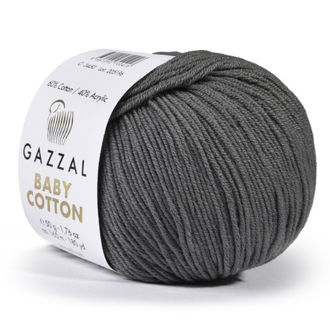 Пряжа Gazzal Baby Cotton 3450 маренго