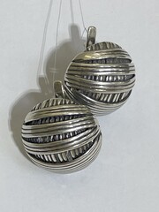 Нити (серьги из серебра)