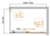 Душевой уголок Cezares MOLVENO-AH-11 MOLVENO-AH-11-120/90-C-Cr-IV