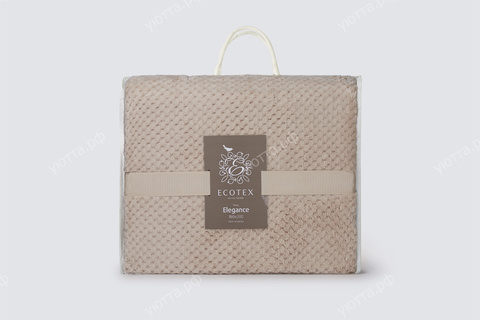Плед Ecotex Элеганс (200*220 см) - Бежевый - купить 3