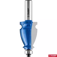 ЗУБР 44.5 x 28 мм, хвостовик 12 мм, фреза кромочная фигурная №3, Профессионал (28714-44.5)