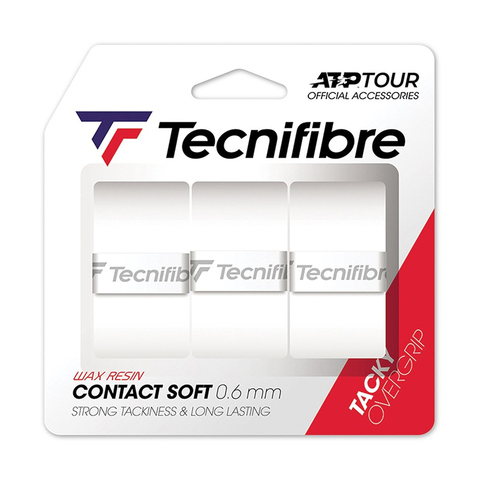 Намотка для ракетки Tecnifibre Contact SOFT WHITE 0,6мм (3шт)