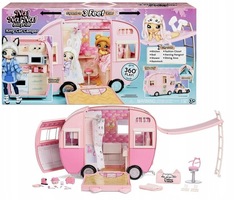 Автомобиль домик для модных кукол Na Na Na Surprise розовый (повреждения)