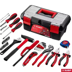 ЗУБР Хозяин-42, 42 предм., универсальный набор инструмента для дома (22105)