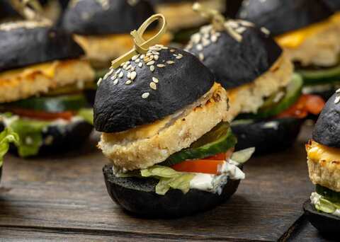 Мини-бургер с говяжьей котлетой, 20 шт.