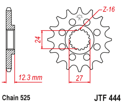 Звезда ведущая JTF444 17