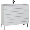 Aquanet 212871 Тумба с раковиной Aquanet Верона 100 белый (напольная 3 ящика) (212871)