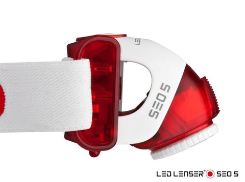 Фонарь светодиодный налобный Led Lenser SEO5 (Красный)