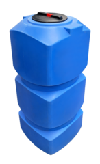 Емкость прямоугольная 500л вертикальная Политим 500 л. прямоугольный (650x650x1490см;синий) - арт.560720