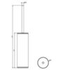 Gessi 316 54743#727 Ершик напольный, цвет Brushed Brass PVD