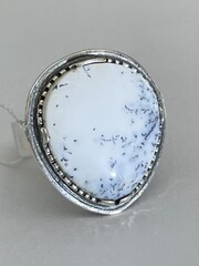 Агат 84 (кольцо из серебра )