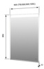 Aquanet 249351 Зеркало Палермо new 7085 с LED подсветкой, 700х850x32 мм, сенсорный выключатель (249351)