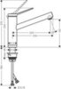 Hansgrohe Zesis 74805000 Смеситель для кухни, хром
