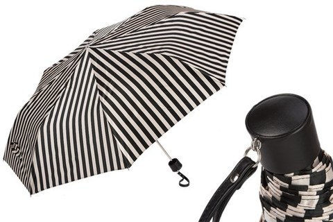 Зонт женский складной Pasotti - Striped Folding Umbrella