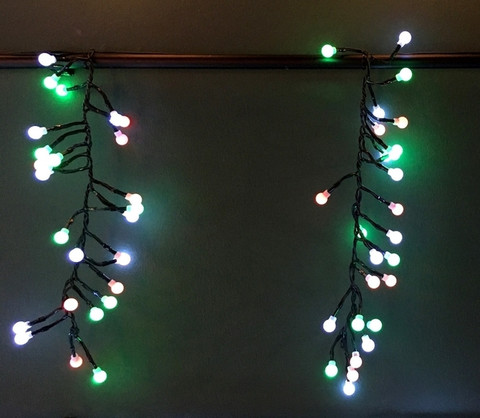 Гирлянда гроздья ягод мультиколор 130 LED Luca Lighting