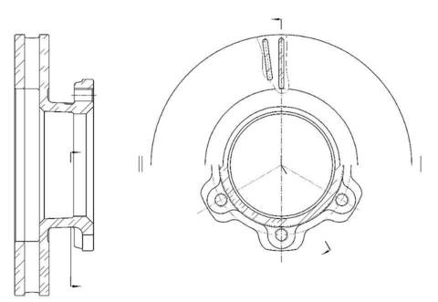 Диск тормозной вентилируемый G-brake  GR-32359