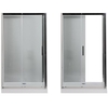Aquanet 183845 Компл.2 - NPE1131 Душевая шторка DELTA (800х1500х2000) нержавеющая сталь стекло прозрачное 8 мм (183845)