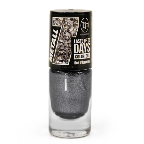 TF Лак для ногтей COLOR GEL METALL тон 346 Sterling silver/Чистое серебро 8мл