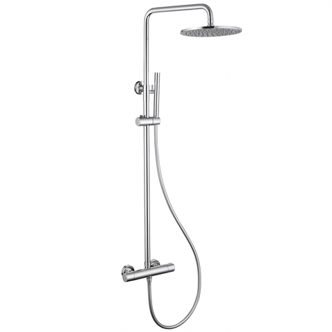 Abber AF8160L Душевая стойка Abber Wasser Kreis AF8160L с термостатом без излива, хром