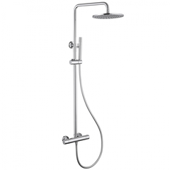 Abber AF8160L Душевая стойка Abber Wasser Kreis AF8160L с термостатом без излива, хром фото