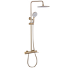 Abber AF8816GL Душевая стойка Abber Emotion AF8816GL с изливом, золото матовое