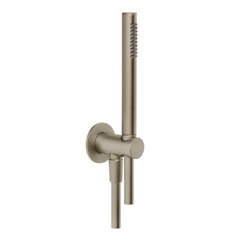 Gessi 63329#149 Gessi Shower Sets Душевой комплект, состоящий из вывода воды, держателя, шланга 1,50 м и лейки, цвет: Finox Brushed Nickel