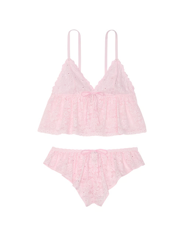 PINK WINK КРУЖЕВНОЙ КОМПЛЕКТ МАЙКА С ШОРТАМИ