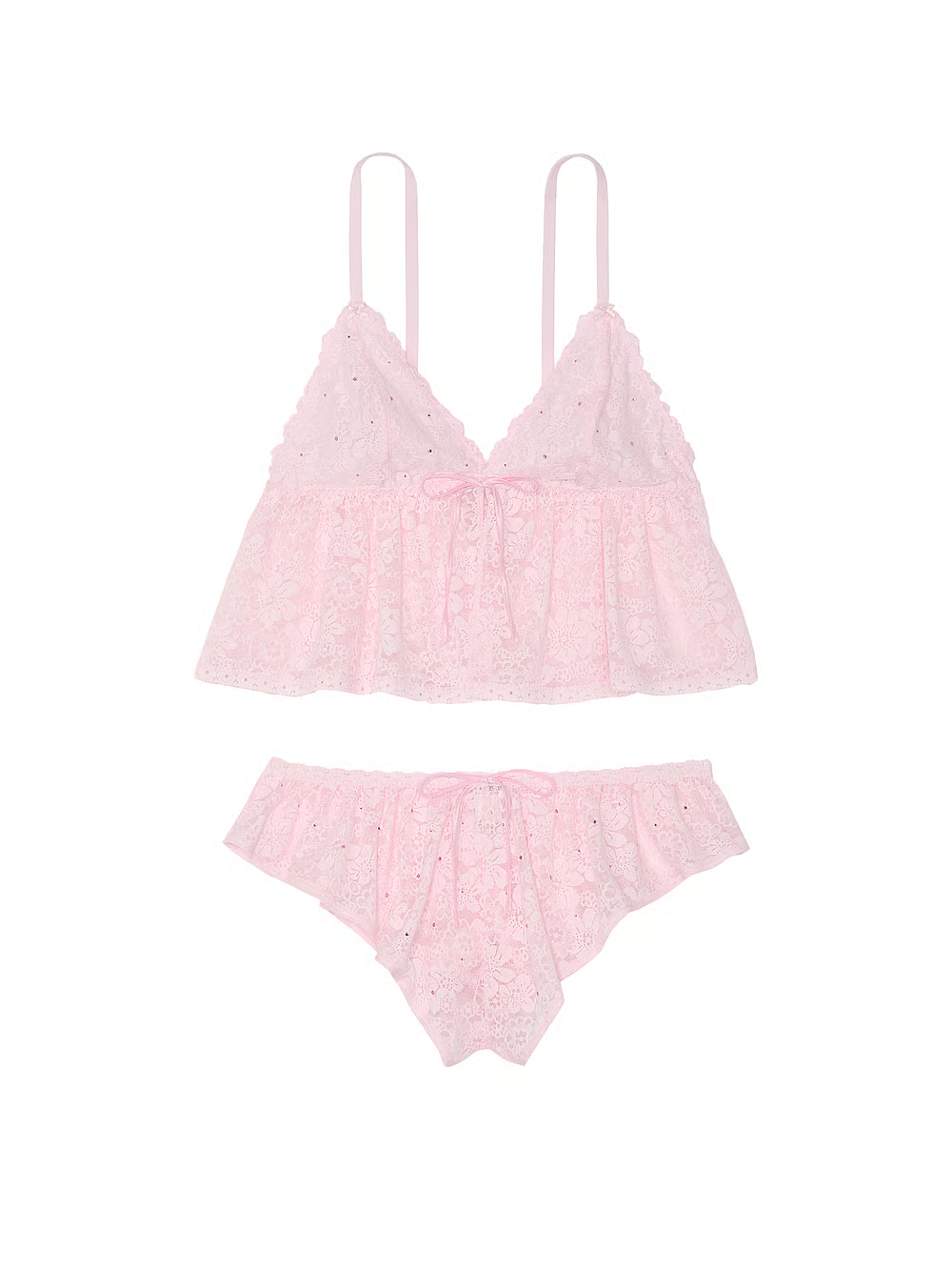 PINK WINK КРУЖЕВНОЙ КОМПЛЕКТ МАЙКА С ШОРТАМИ