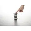 Aquatek AQ6002BGM AQ6002BGM сливной набор для раковины Push-open с переливом, крышка круглая, шлиф. черный хром