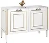Aquanet 212605 Тумба с раковиной Aquanet Паола 120 белый/золото (литьевой мрамор) (212605)