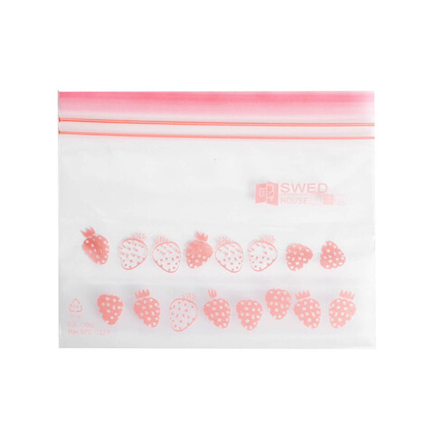 Набор пакетов с ZIP замком VASKA, объем: 0,3 л., размер: 8*14 см, количество: 25 шт, материал: полиэтилен