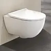Geberit 502.718.00.1 502.718.00.1 Acanto Комплект подвесного унитаза вертикальный смыв, закрытая форма, TurboFlush, с сиденьем с крышкой для унитаза: Т мин.=53см, Функция