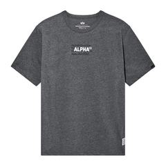 Футболка Alpha Industries Alpha Code Graphic Tee Dark Charcoal Heather (Темно-серый)