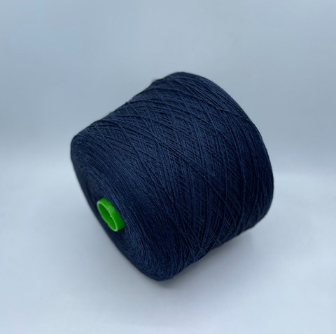 Бобинная пряжа (пр.Италия),art-Must baby merino 2/15 750м/100гр. 100% Ягненок, цвет-Темно-синий(975/354), арт.35115