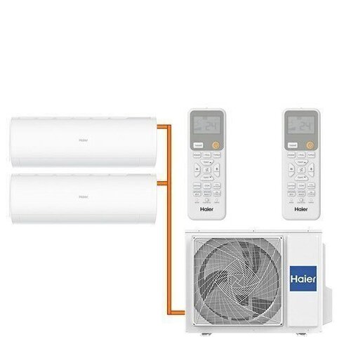 Мульти сплит-система Haier 2 x AS25PS1HRA-M / 2U40S2SM1FA на 2 комнаты 25+25 м2