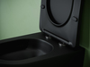 Ceramica Nova Uno CN11001TMB Унитаз подвесной безободковый, торнадо, с сиденьем микролифт, черный матовый