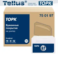 Tork 750197  индивидуальные бумажные покрытия на унитаз (доступны к заказу с 13.03.2023) фото