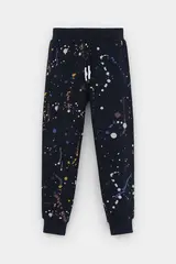 брюки  для мальчика  КР 400529/индиго,космические брызги