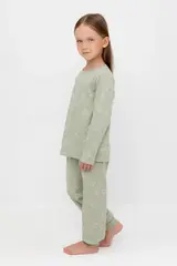 пижама  для девочки  К 1561/шалфей,мини брокколи
