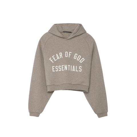 Xуди Logo Cropped Hoodie in Fleece