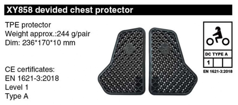 Защитная вставка грудь LEVEL 1 MEMORY PU (Черный)