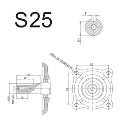 Двигатель бензиновый 4Т DDE E1300-S25 (13 л.с., 389 куб. см, к/вал 25 мм, шпонка) (794-678)