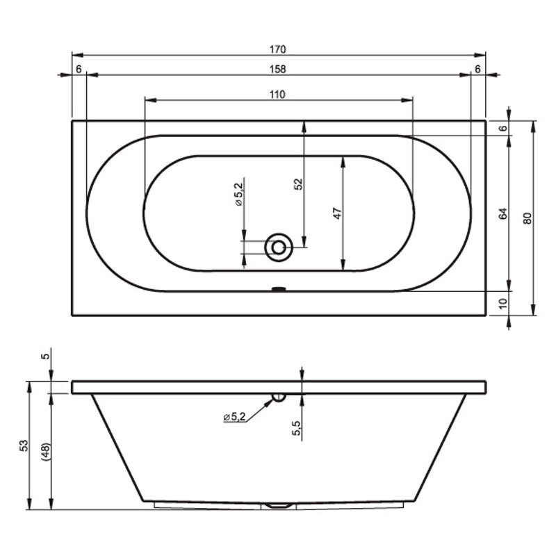 ванна Riho Carolina