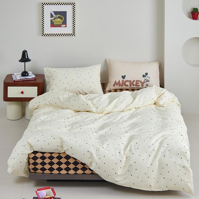 Комплект Полуторка Сатин Микки Айвори